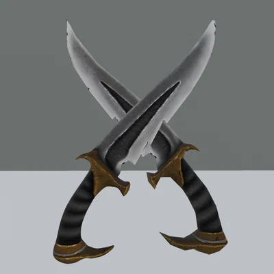 Mô hình 3D cặp dao Kano từ Mortal Kombat (STL file)