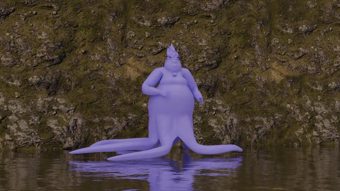 Mô hình 3D Ursula từ Nàng Tiên Cá - File STL cực chất - Image 1