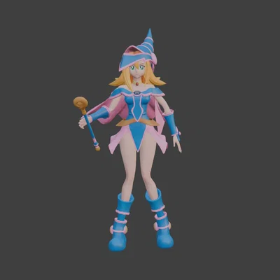 Mô hình 3D Dark Magician Girl Yu-Gi-Oh! đẹp mắt cho người sưu tầm