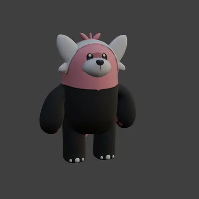 Mô hình Bewear - Pokémon #760 đáng yêu cho người đam mê in 3D
