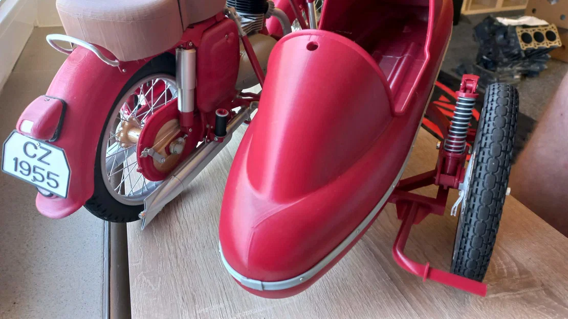 Sidecar Velorex 560 - PART No.4 - Wheel suspension + main body holders - Image 16