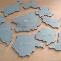 Bản đồ puzzle gấp Cộng hòa Séc chia theo các vùng (kraje) - Thumbnail 1