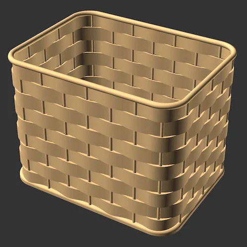 Giỏ đan hình chữ nhật - Image 1