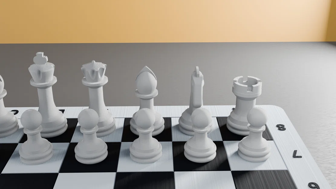 Bộ cờ vua nam châm 3D tự in - Thiết kế thông minh, chắc chắn - Image 2