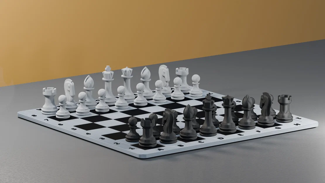 Bộ cờ vua nam châm 3D tự in - Thiết kế thông minh, chắc chắn - Image 3