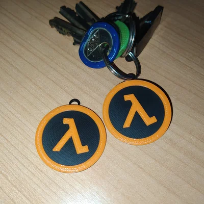 Móc khóa biểu tượng Half-Life in 3D cực chất