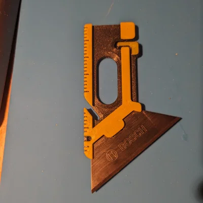 Dụng cụ đa năng EDC gia cố (Dao, cạo, cắt dây) - Bản in 3D