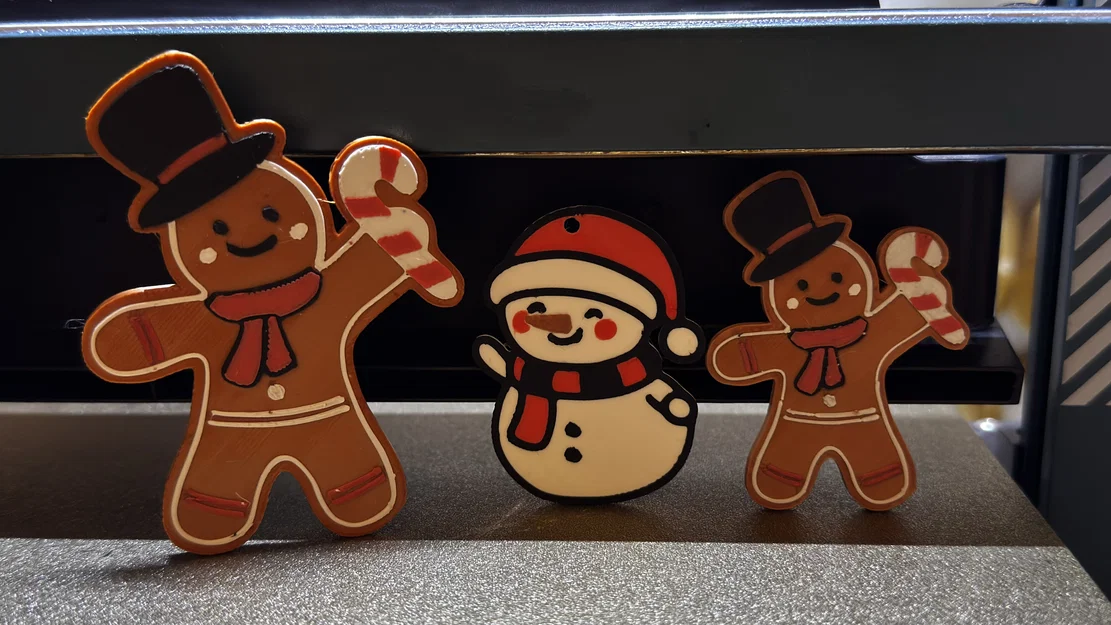 Trang trí Người Tuyết & Người Bánh Gừng (móc khóa/đồ treo Noel) - Image 5