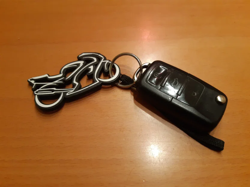 Móc khóa mô hình Superbike (Superbike Motorcycle Keychain) - In 3D cực chất - Image 1