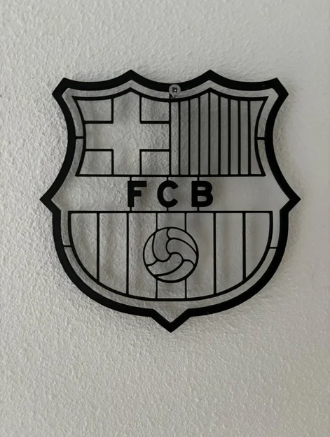 Mô hình trang trí tường logo FC Barcelona (Wall Art) in 3D đẹp mắt - Image 2