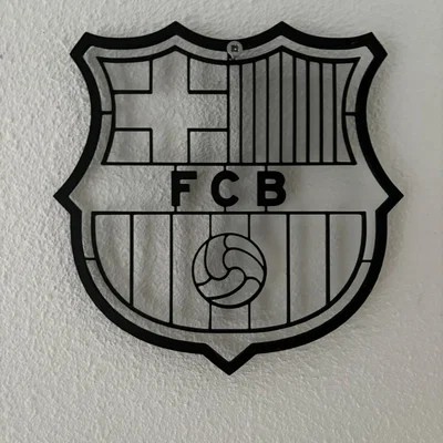 Mô hình trang trí tường logo FC Barcelona (Wall Art) in 3D đẹp mắt