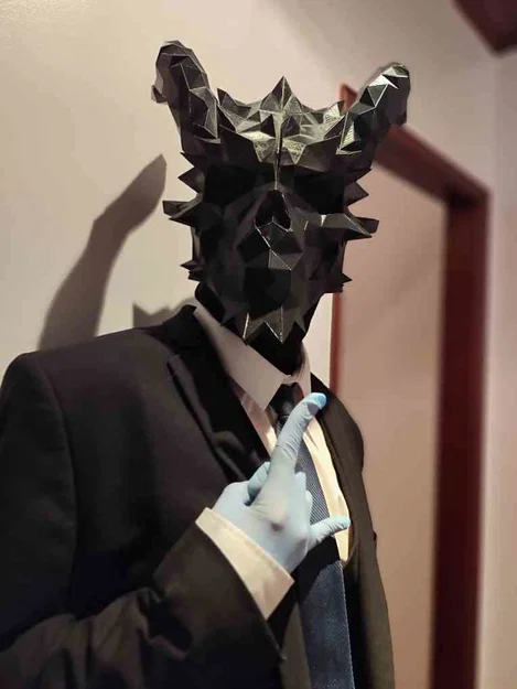 PayDay 2 Death Wish Skull LOW POLY (Mặt nạ Low Poly) - Image 1