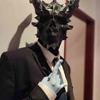 PayDay 2 Death Wish Skull LOW POLY (Mặt nạ Low Poly)