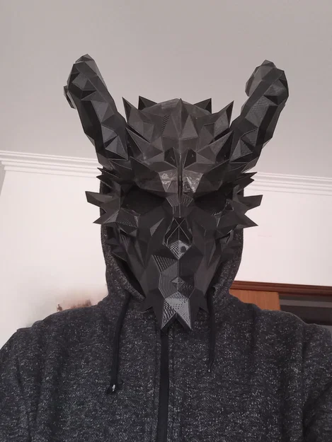 PayDay 2 Death Wish Skull LOW POLY (Mặt nạ Low Poly) - Image 2