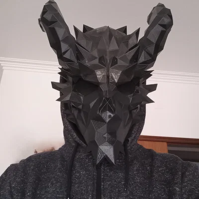 PayDay 2 Death Wish Skull LOW POLY (Mặt nạ Low Poly)