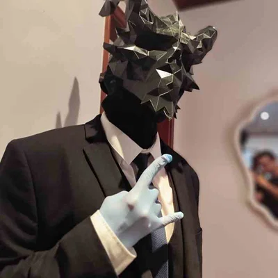 PayDay 2 Death Wish Skull LOW POLY (Mặt nạ Low Poly)