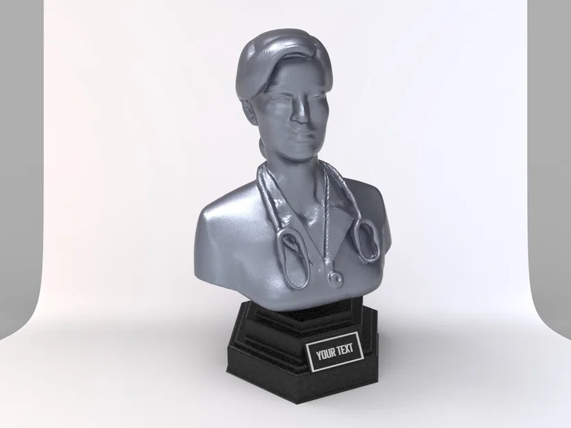 Tượng Bán Thân Bác Sĩ Nữ (Female Doctor Bust) - Image 1