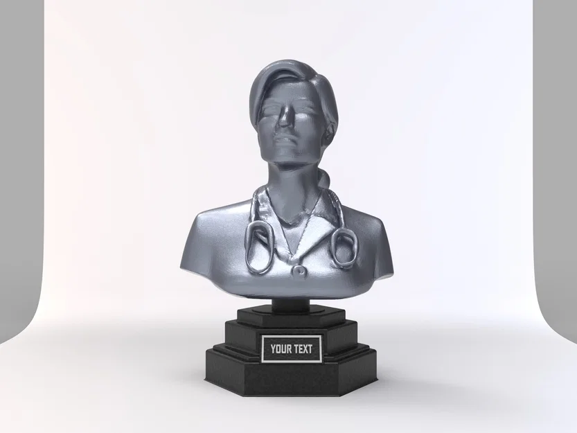 Tượng Bán Thân Bác Sĩ Nữ (Female Doctor Bust) - Image 3