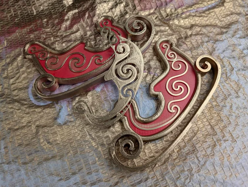 Xe trượt (sleigh/sled) ông già Noel Giáng Sinh - Image 9