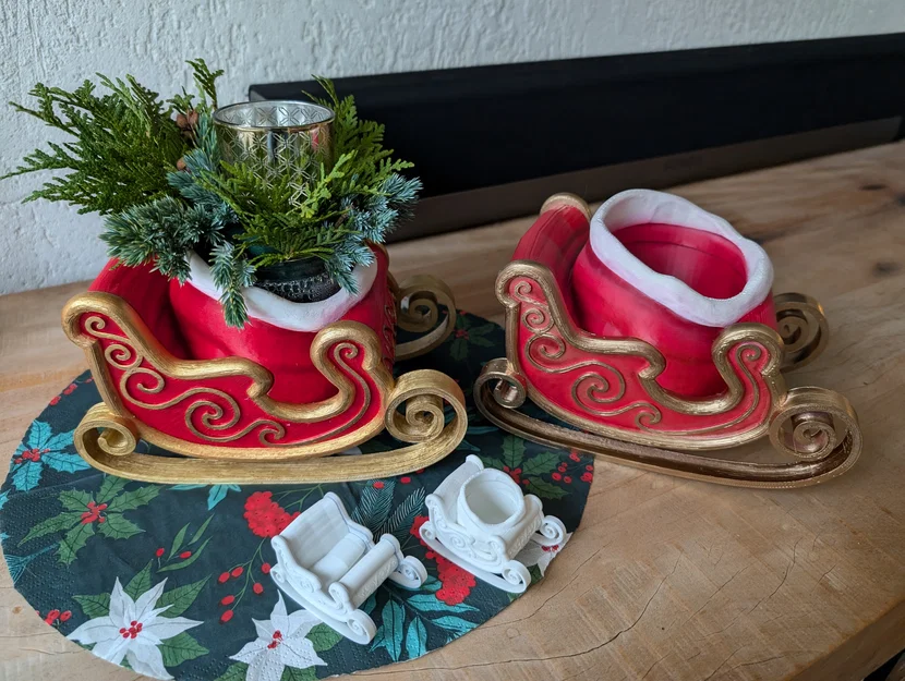 Xe trượt (sleigh/sled) ông già Noel Giáng Sinh - Image 11