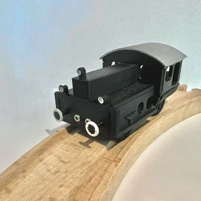 Brio compatible - Köf II - Tàu gỗ - Holzeisenbahn - v2