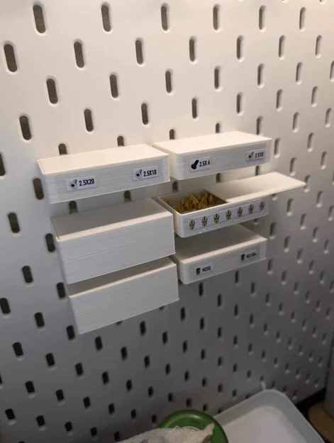 IKEA Skadistorage – Hộp lưu trữ treo tường Skadis nắp trượt - Image 2