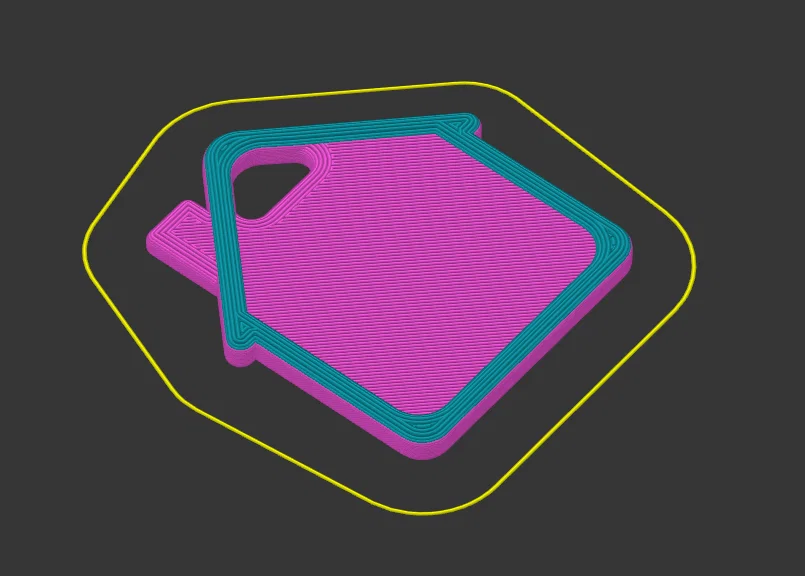 Móc khóa NFC hình ngôi nhà - Phụ kiện 3D thông minh, cá tính - Image 1