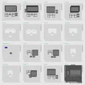 Gridfinity 2x2, 3, 4, 5 (6U, 9U, 12U) - Hộp có nắp khóa phiên bản 2.2 - Thumbnail 10