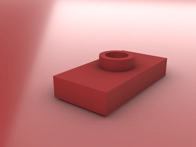 Mô hình LEGO Jumper Plate 1x2 in 3D chất lượng cao - Image 2