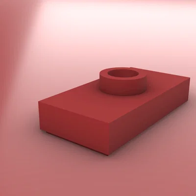 Mô hình LEGO Jumper Plate 1x2 in 3D chất lượng cao