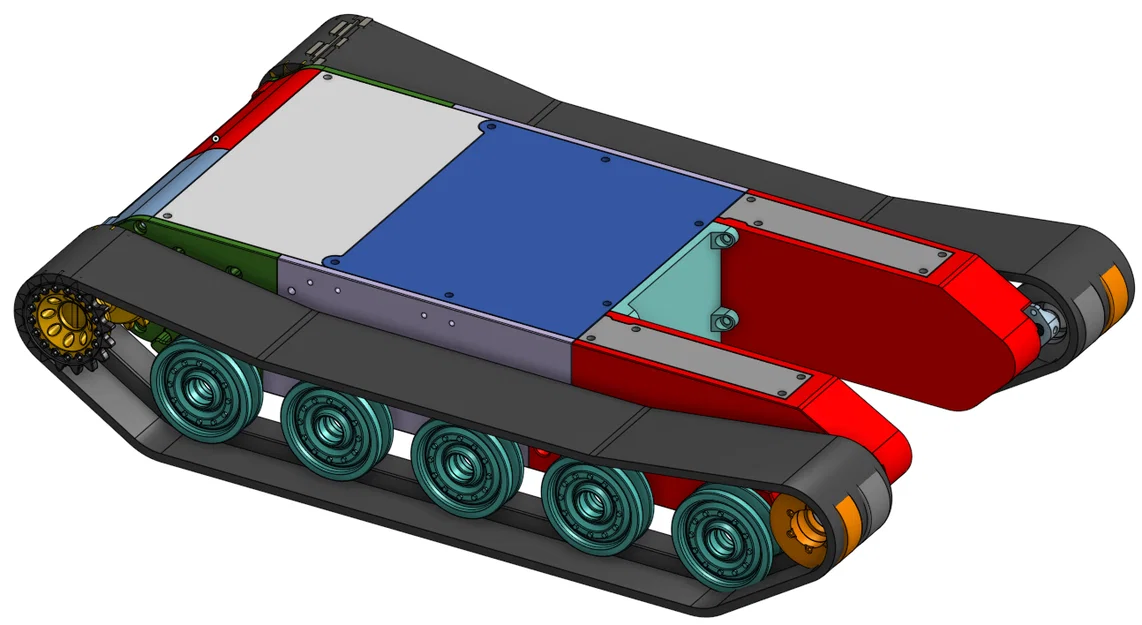 Nền tảng xe tăng RC cỡ rất lớn (very big RC tank platform) - Image 1