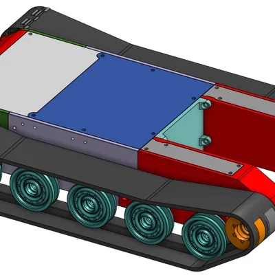 Nền tảng xe tăng RC cỡ rất lớn (very big RC tank platform)