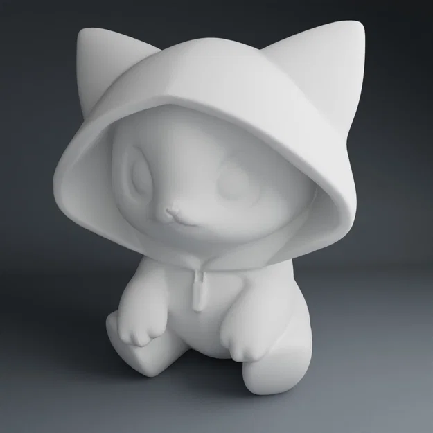 Mèo Cute Mặc Áo Hoody - Image 1