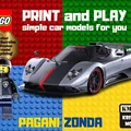 Mô hình siêu xe Pagani Zonda lắp ghép kiểu LEGO cho máy in 3D - Thumbnail 1