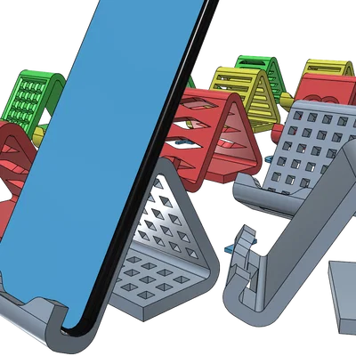 Kệ đỡ điện thoại ổn định, dễ in (Phone Stand/Holder, không cần support)
