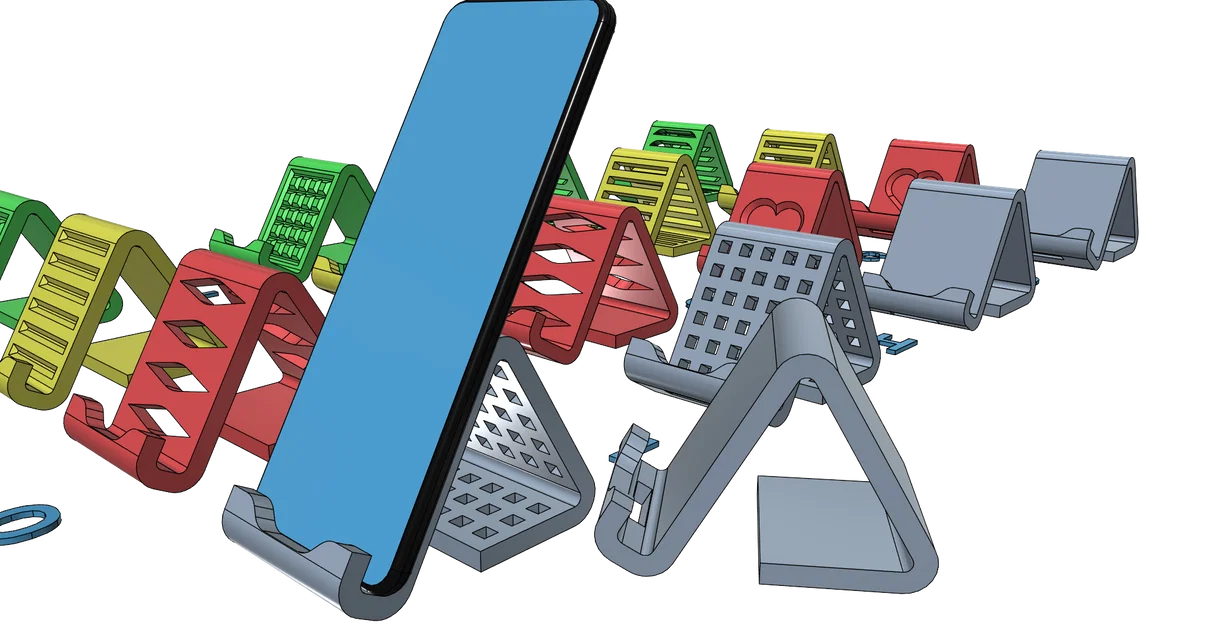 Kệ đỡ điện thoại ổn định, dễ in (Phone Stand/Holder, không cần support) - Image 9