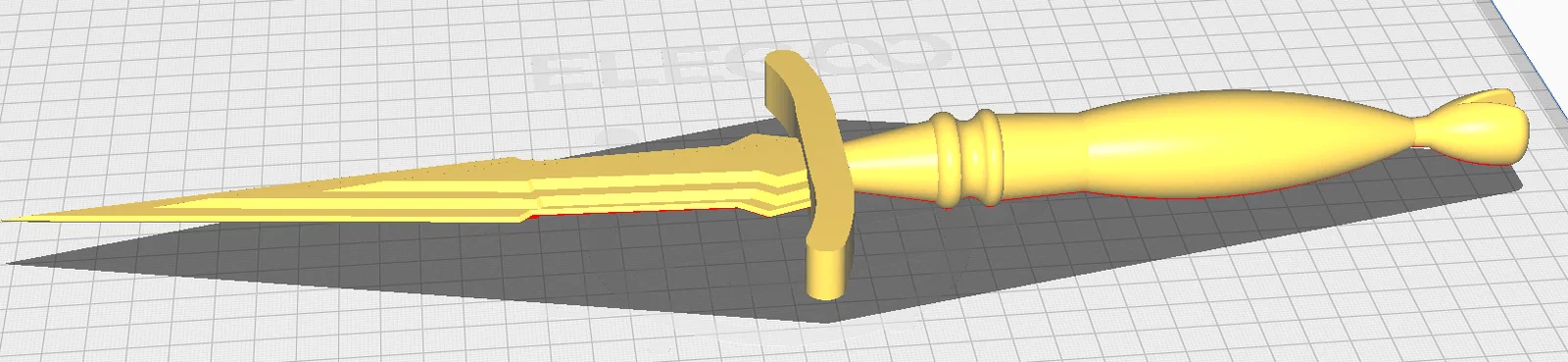Mô hình dao găm (Dagger) in 3D sắc nét - File thiết kế trang trí - Image 1