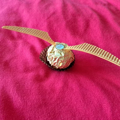 Cánh Golden Snitch 3D trang trí socola phong cách Harry Potter