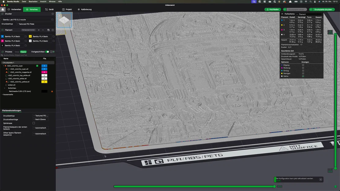 BLNAN LED đèn trần: góc âm (Negativ-Ecken) cho CYMK Lithophane - Image 2