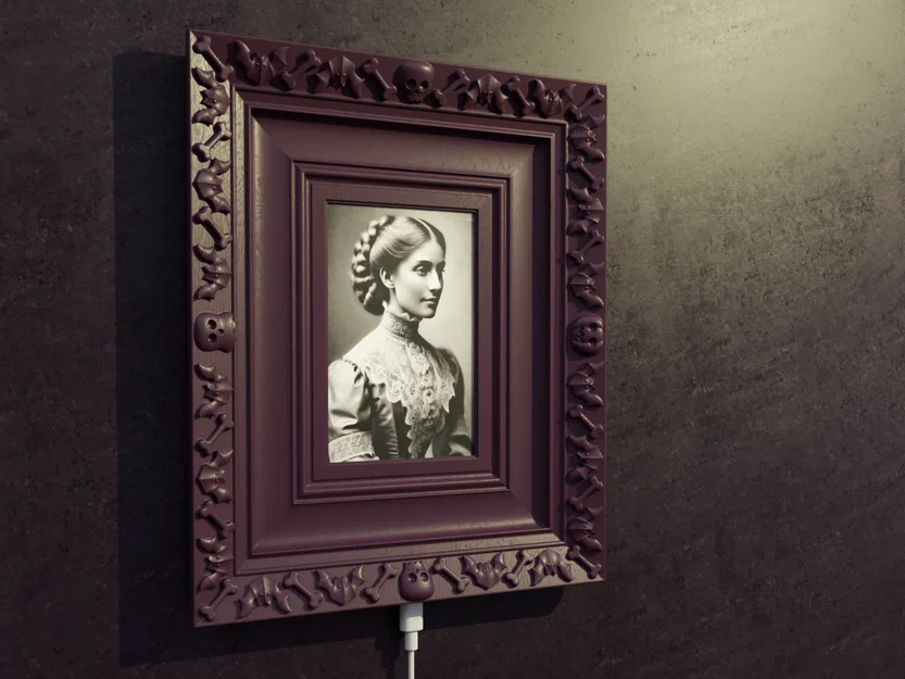 Khung ảnh kiêm giá đỡ điện thoại chủ đề Halloween - Image 1