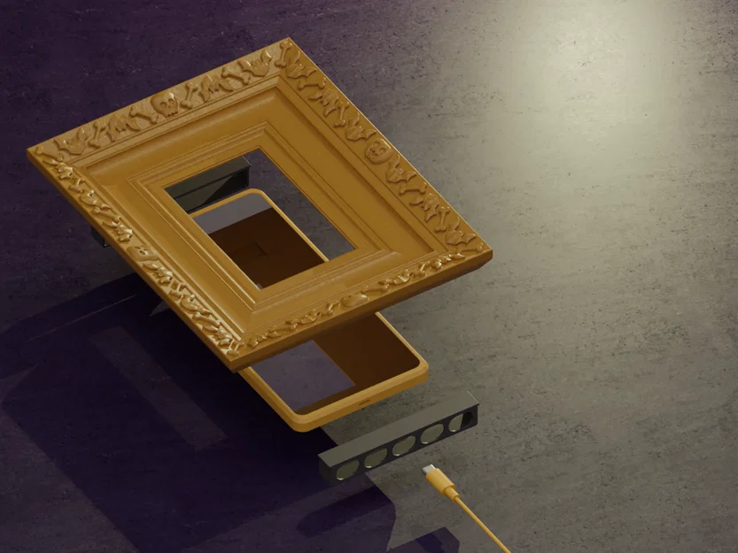 Khung ảnh kiêm giá đỡ điện thoại chủ đề Halloween - Image 3