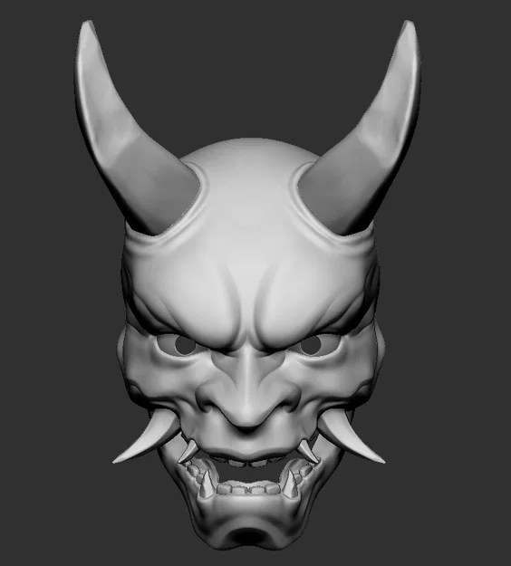 Mặt nạ Oni 3D - Thiết kế độc đáo cho Cosplay và trang trí - Image 3