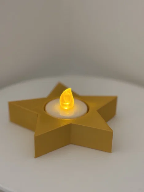 Đế nến tealight hình ngôi sao Giáng Sinh - Image 1