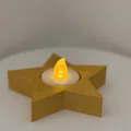 Đế nến tealight hình ngôi sao Giáng Sinh - Thumbnail 1