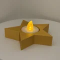 Đế nến tealight hình ngôi sao Giáng Sinh - Thumbnail 2