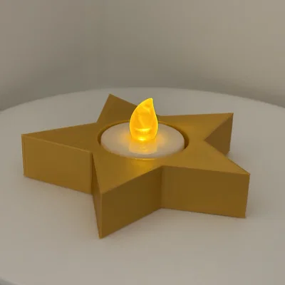 Đế nến tealight hình ngôi sao Giáng Sinh