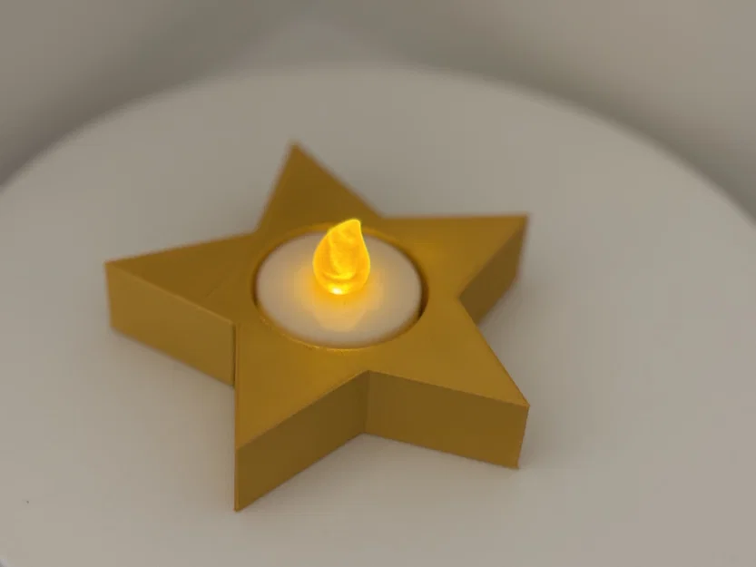 Đế nến tealight hình ngôi sao Giáng Sinh - Image 3