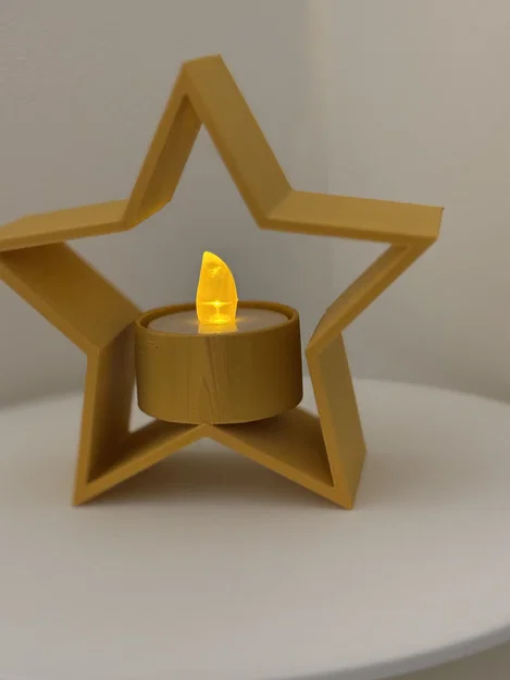 Đế nến tealight hình ngôi sao Giáng Sinh - Image 1