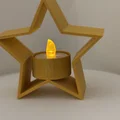 Đế nến tealight hình ngôi sao Giáng Sinh - Thumbnail 1