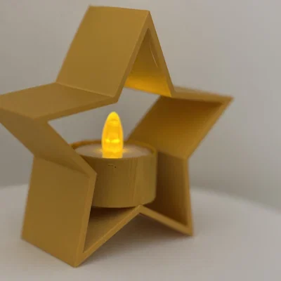 Đế nến tealight hình ngôi sao Giáng Sinh